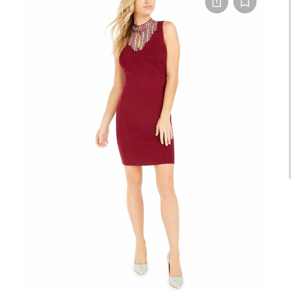 Marciano Burgundy Mini Dress